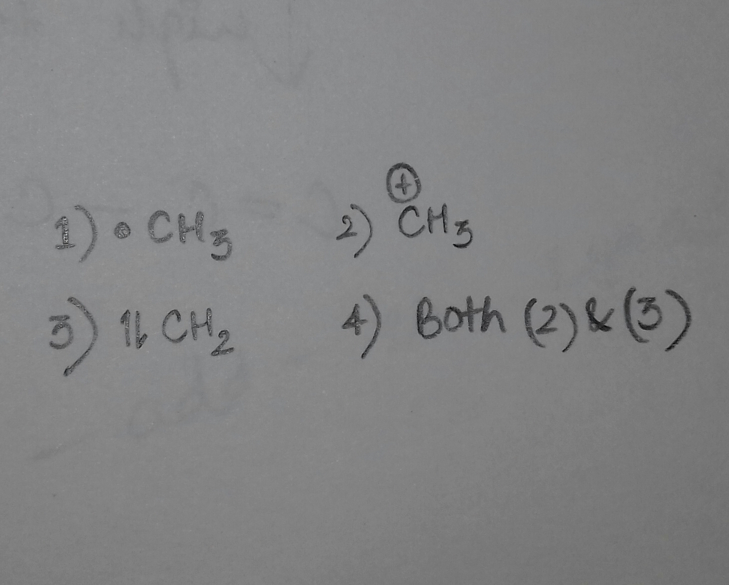 Question image for Which of the following can have vacant p orbital